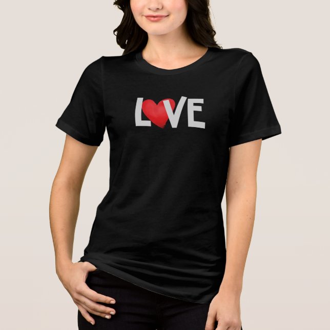 LOVE Modern Heart Graphic Tee (Front)