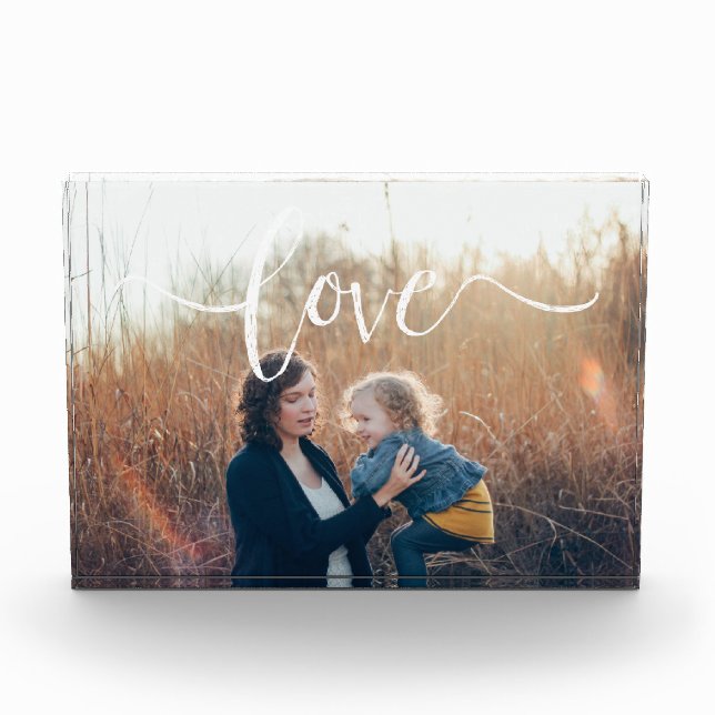 Love | modern photo block (Front)