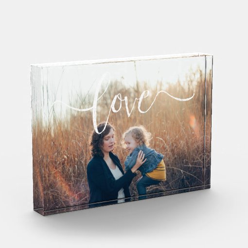 Love | modern photo block | Zazzle