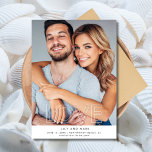 Love Modern Photo Wedding Save the Date<br><div class="desc">Share your love and wedding date with friends and family with this modern photo save the date card. Typography "Love" design customized with your favorite engagement photo and upcoming wedding details.</div>