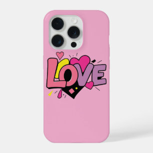 Love Modern Watercolor Artsy Valentine's Day iPhone 15 Pro Case