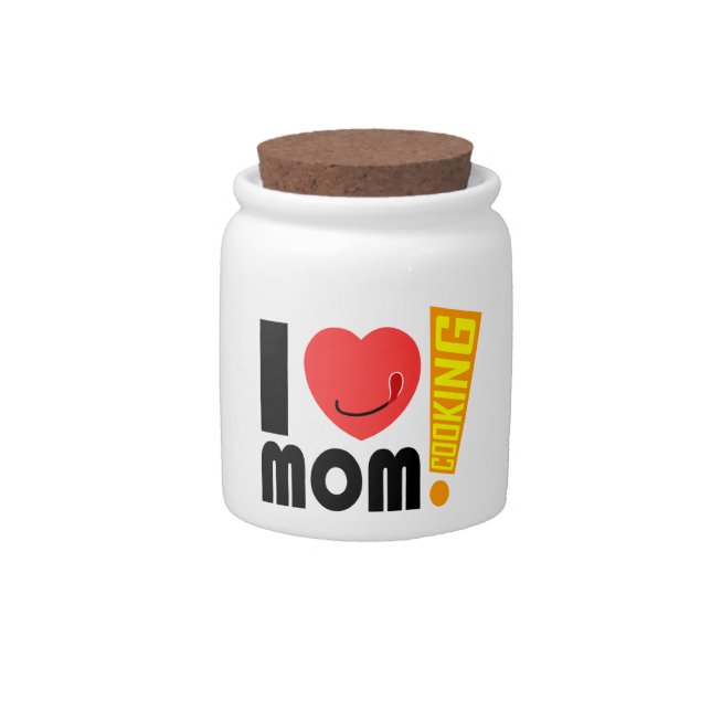 love mom cooking candy jar (Front)