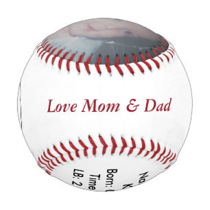 Love Mom & Dad Baby Baseball