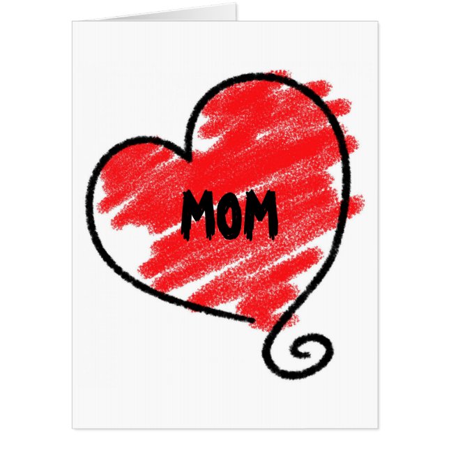 Love Mom. Happy Mother's Day Giant Card (Front)