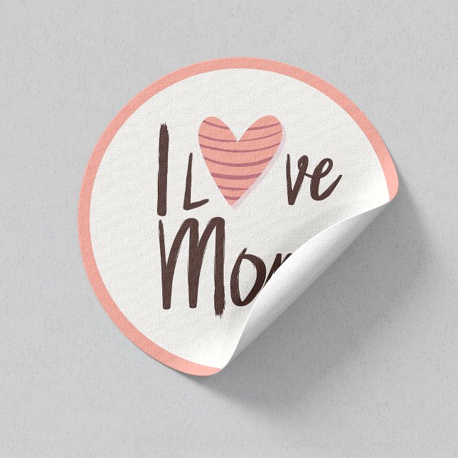 Love Mom Heart Sticker – Mother's Day Gift (Creator Uploaded)