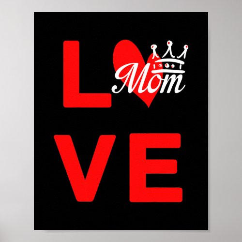 Love Mom Mommy Mother Grandma Mothers Day Baby Poster