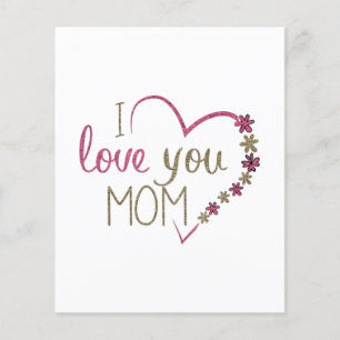 Love Mom Mothers Day Heart Flyer