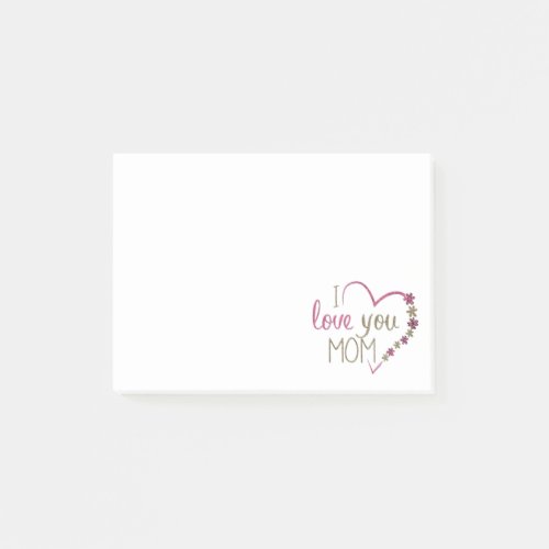 Love Mom Mothers Day Heart Post_it Notes
