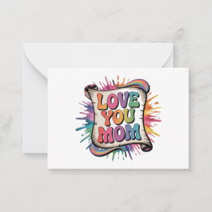 LOVE MOM NOTE CARD
