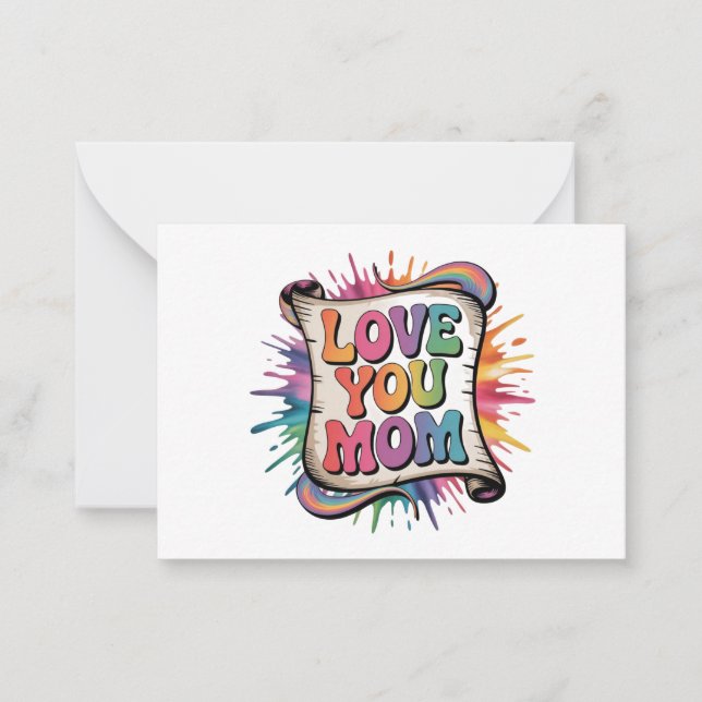 LOVE MOM NOTE CARD (Front)