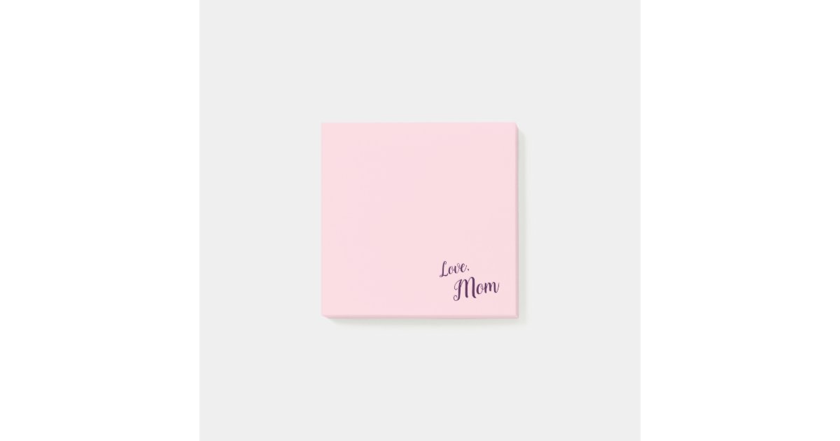 Blank Blush Pink and White Post-it Notes, Zazzle