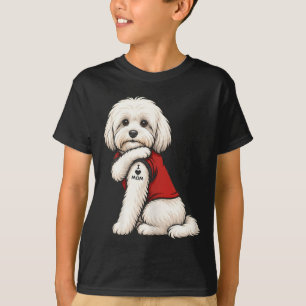 Love Mom Tattoed Dog Mama Havanese Owner Dog Lover T-Shirt