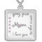 Love Mom to moon and back necklace
