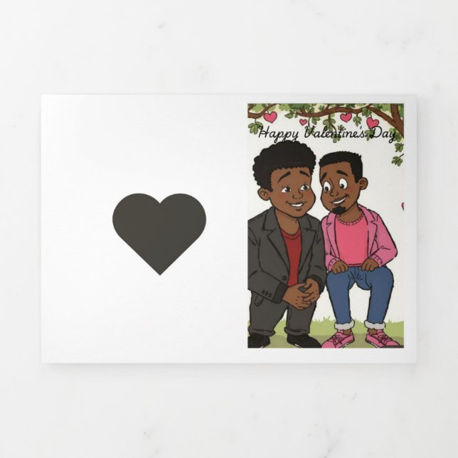 Love - moments Tri-Fold holiday card (Cover)