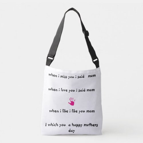 love mommy crossbody bag