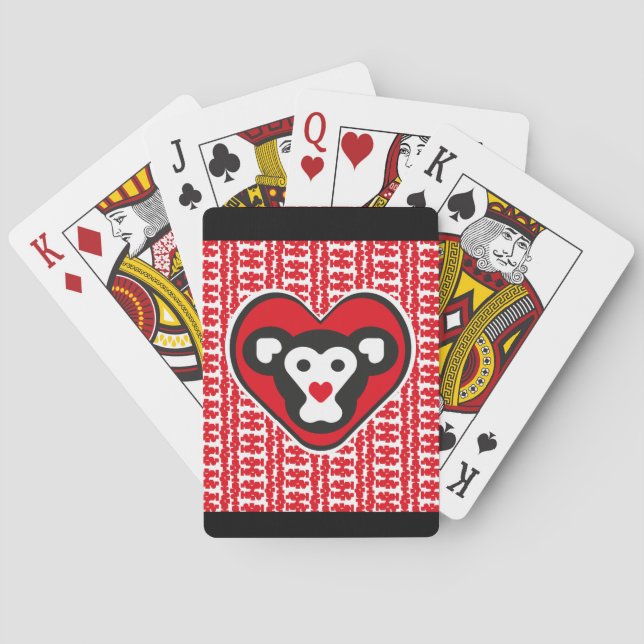 LOVE MONKEY LOVE SPECIAL by Masanser Poker Cards (Back)