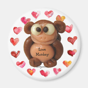 Love Monkey Personalized Magnets-Novelty Gifts Magnet
