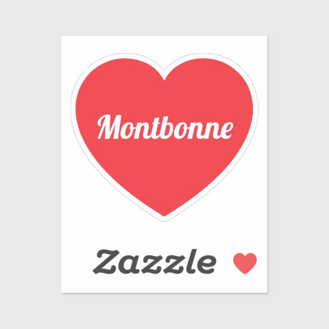 Love Montbonne Custom-Cut Vinyl Sticker (Sheet)