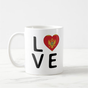 Love - Montenegro Flag Coffee Mug