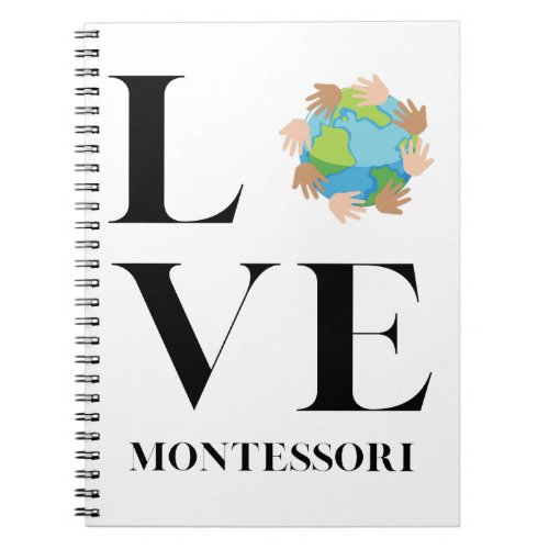 Love  Montessori  Hands Around The World Notebook