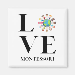 Love Montessori Kids Around The World Magnet