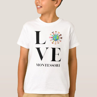Love | Montessori | Kids Around The World T-Shirt