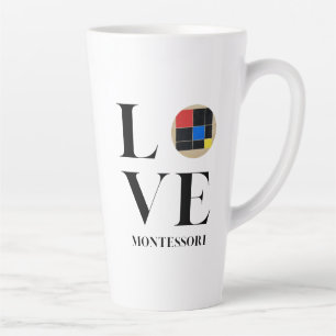 Love Montessori Trinomial Cube Latte Mug