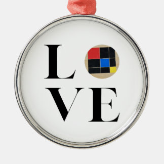 Love | Montessori | Trinomial cube Metal Ornament