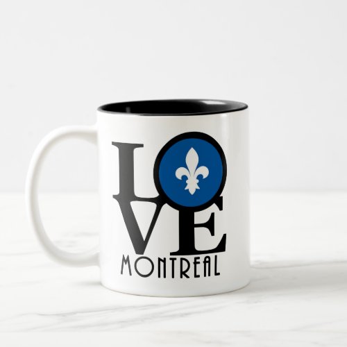 LOVE Montreal Quebec 11oz Two_Tone Coffee Mug