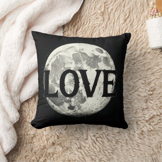 LOVE MOON THROW PILLOW (Blanket)