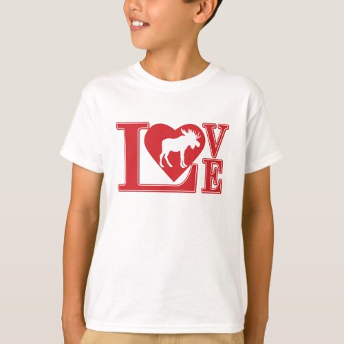 Love Moose Love Mooses T_Shirt