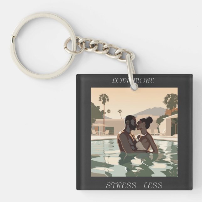 LOVE MORE DESIGN #1 KEYCHAIN (Front)