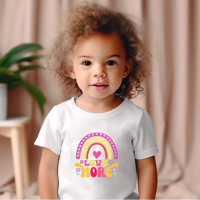 Love More rainbow colorful Toddler T-shirt (Creator Uploaded)