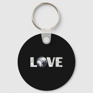 Love Mother Earth Planet Environmentalist Earth Da Keychain