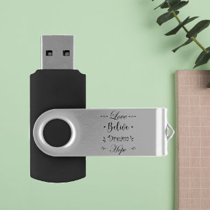 Love Motivational Phrases Memory USB Flash Drive