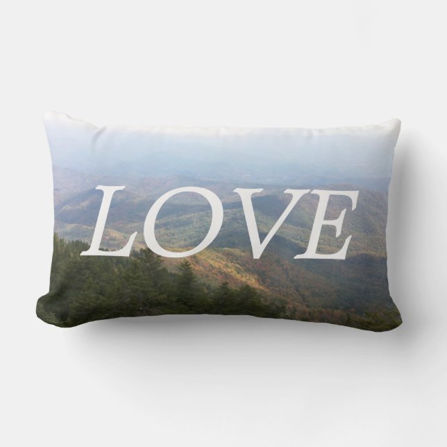 lOVE mountain view inspiration pillow (Front)