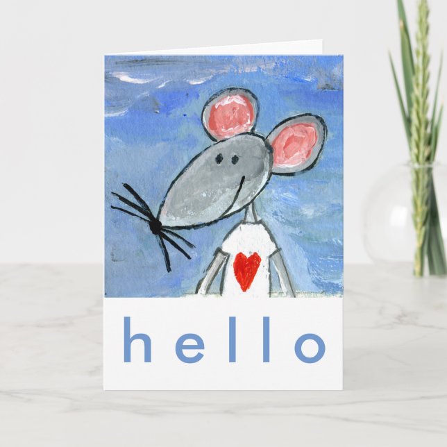 Love Mouse Holiday Card (Front)