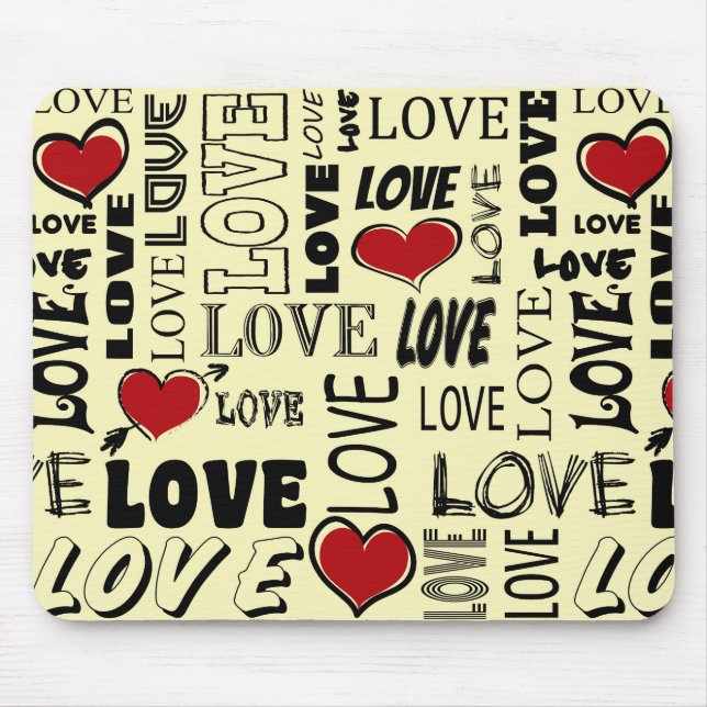 Love Mouse Pad (Front)
