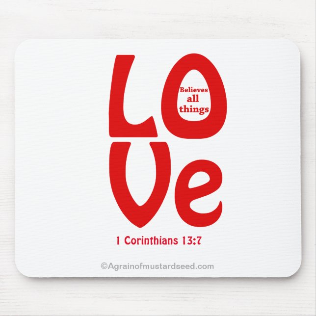 Love Mouse Pad (Front)