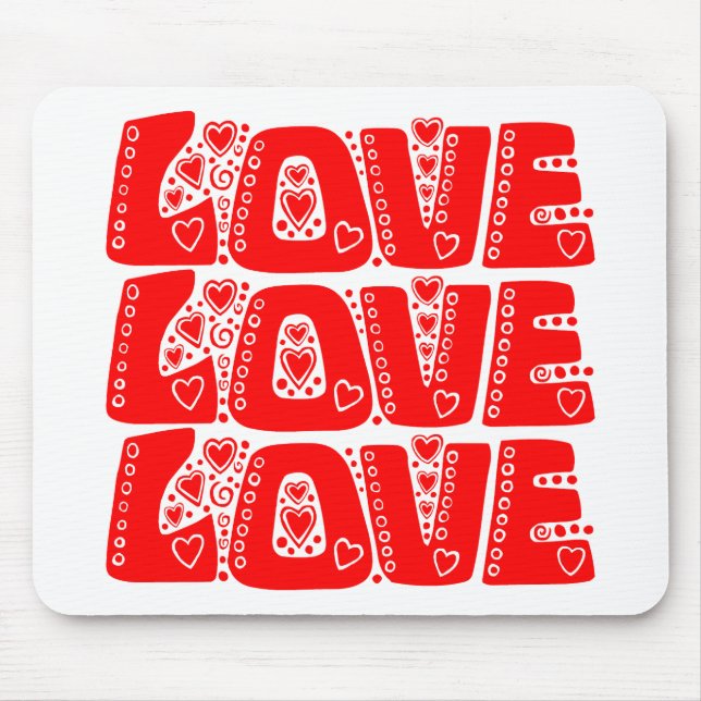 Love Mouse Pad (Front)