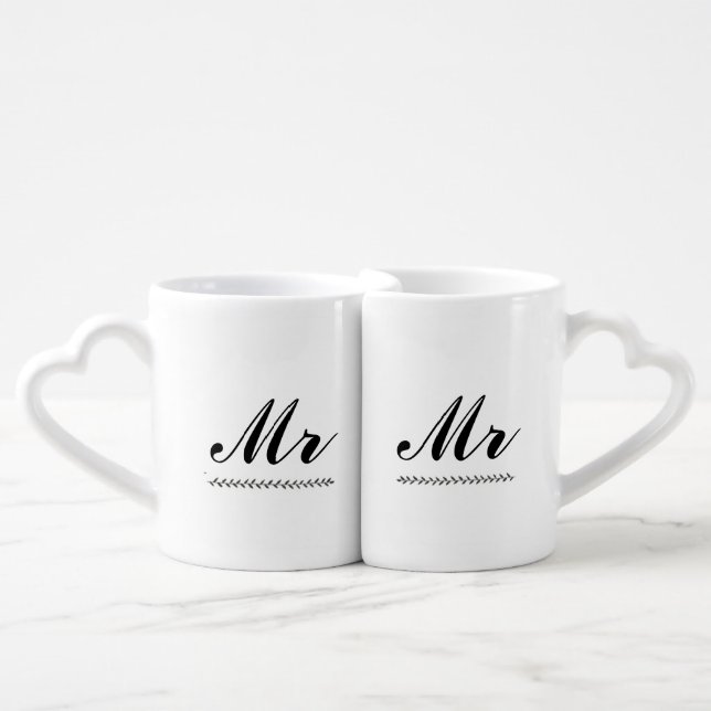 Love Mugs - Mr & Mr Wedding Gift (Front Nesting)