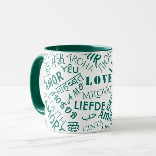 LOVE _ Multi Language _ Customizable _ Romantic Mug