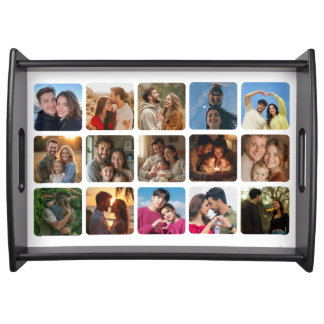 Love Multi-Photo Personalized Tray – Simple Modern