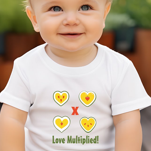 Love Multiplied Apple Hearts Baby T-Shirt (Creator Uploaded)