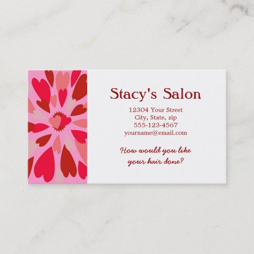 Customizable Love Mum Valentine Business Card Templates