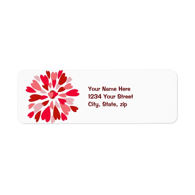 Love Mum Valentine Label (Front)