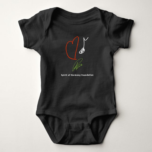 Love Music Baby 1'sie Baby Bodysuit (Front)
