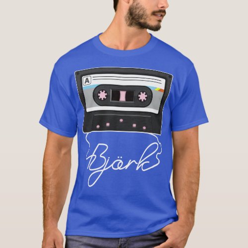 Love Music Bjork Proud Name Awesome Cassette T_Shirt