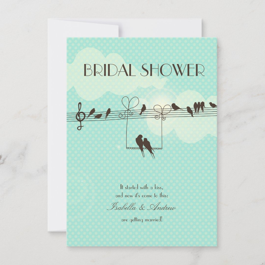 Love Music bridal shower Invitation Zazzle
