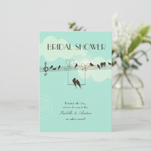 Love Music bridal shower Invitation Zazzle